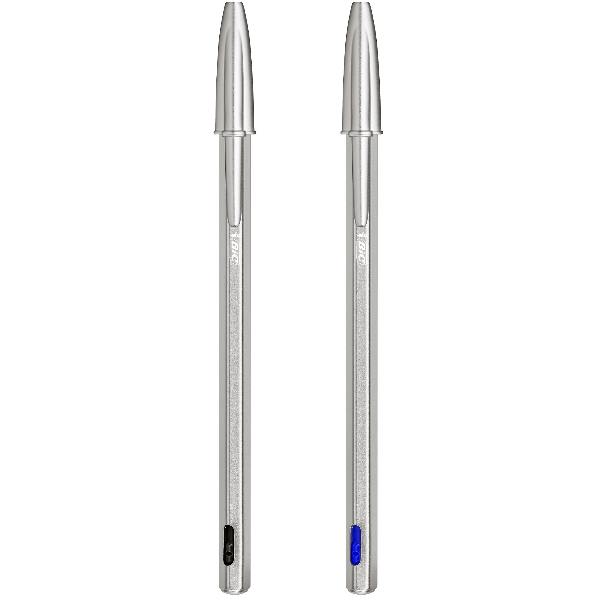 Stylo bille BIC® publicitaire Cristal® Re New Métallisé encre bleue